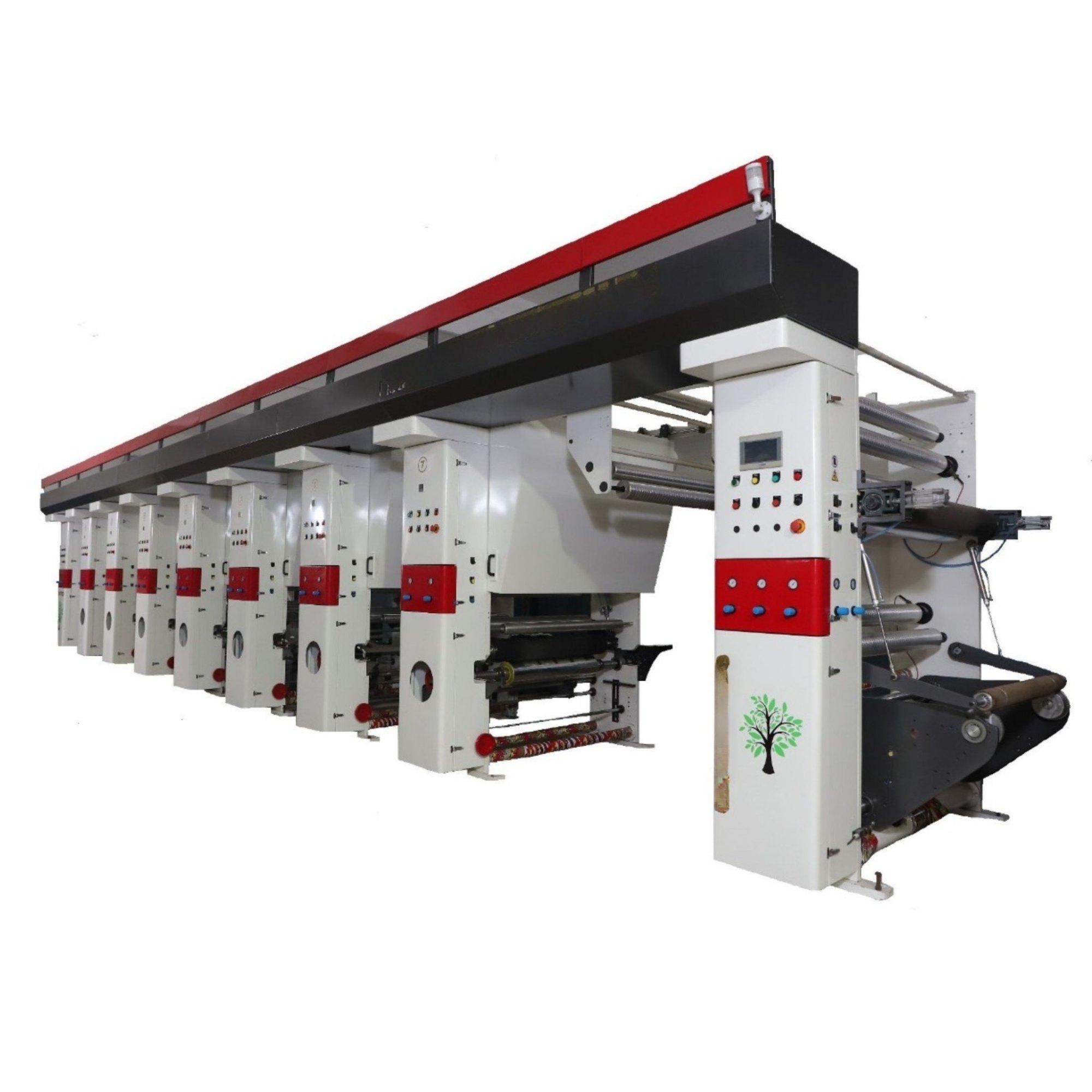 Rotogravure printing machine for packaging